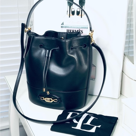 RLX Ralph Lauren Handbags - Ralph Lauren Leather Large Andie Drawstring Bag